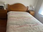 Eiken bed (140x200), Huis en Inrichting, Slaapkamer | Bedden, Gebruikt, Bruin, Tweepersoons, 200 cm