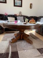 Ronde Massief houten Salontafel, Huis en Inrichting, Tafels | Salontafels, Ophalen, 50 tot 100 cm, 100 tot 150 cm, Rond