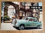 Mercedes-Benz 180D autofolder brochure, Gelezen, Ophalen of Verzenden, Mercedes