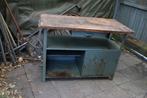 * Sterke werkbank* Vintage industrieel., Antiek en Kunst, Curiosa en Brocante, Ophalen