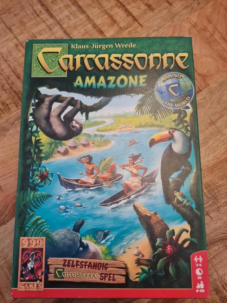 Carcassonne Amazone - Zelfstandig Spel, Hobby en Vrije tijd, Gezelschapsspellen | Bordspellen, Zo goed als nieuw, Een of twee spelers