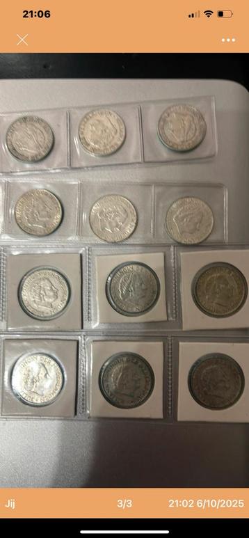 Zilveren munten te koop, prijs zie hieronder beschikbaar voor biedingen
