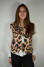 SPLINTERNIEUW! Fashion Tiger gilet panterprint bruin S/M, Maat 38/40 (M), Fashion Tiger, Bruin, Verzenden