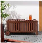 Houten tuinkist/-box met wielen IKEA Applaro+1verf tuinbeits, Tuin en Terras, Bergingen en Tuinkasten, Overige typen, Gebruikt