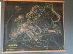 Blinde kaart Europa vijftiger jaren, Antiek en Kunst, Antiek | Schoolplaten, Ophalen of Verzenden