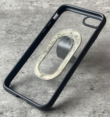 Spigen iPhone case/hoes + Flapgrip(6(s)/7/8/SE'20/'22|zwart) beschikbaar voor biedingen