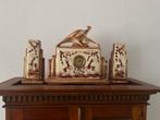 Art Deco Klokkenset met Gazellen, Ophalen of Verzenden