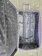 Grote paarse softcase rolkoffer, suitcase, ruimbagage, Sieraden, Tassen en Uiterlijk, Koffers, Ophalen, Overige materialen, Gebruikt