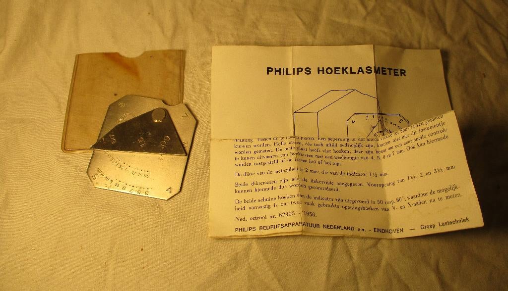 Philips hoeklasmeter, Antiek en Kunst, Antiek | Gereedschap en Instrumenten, Verzenden