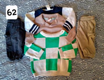 Kledingpakket maat 62: H&M joggingbroekjes, Hema trui beschikbaar voor biedingen