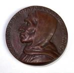 1044. Bronzen penning, Girolamo Savonarola, 19e eeuw, Antiek en Kunst, Ophalen of Verzenden, Brons