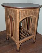 Rotan Bijzettafel, 45 tot 60 cm, Overige materialen, Minder dan 55 cm, Gebruikt