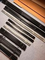 Diverse aluminium lamellen - zwart en zilver - 9 stuks, Ophalen, Gebruikt