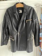 Vintage Claude Montana leren jas, maat 40, Kleding | Dames, Maat 38/40 (M), Zwart, Ophalen of Verzenden, Jasje