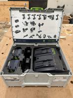Festool SYS 18V 2x5,2 Ah Accu Set + Duo Lader, Ophalen of Verzenden, Gebruikt