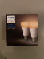 Nieuw - Set Philips Hue White ambiance  (2 x e27), Huis en Inrichting, Lampen | Losse lampen, Led-lamp, Minder dan 30 watt, Zo goed als nieuw
