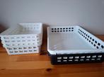 6 curver opbergmanden, Huis en Inrichting, Woonaccessoires | Schalen en Manden, Ophalen of Verzenden, Gebruikt, Rechthoekig, Kunststof