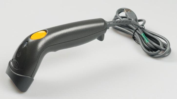 Zebra LS1203 barcode scanner, Computers en Software, Scanners, Zo goed als nieuw, Barcodescanner, MacOS, Windows, Linux, Ophalen of Verzenden