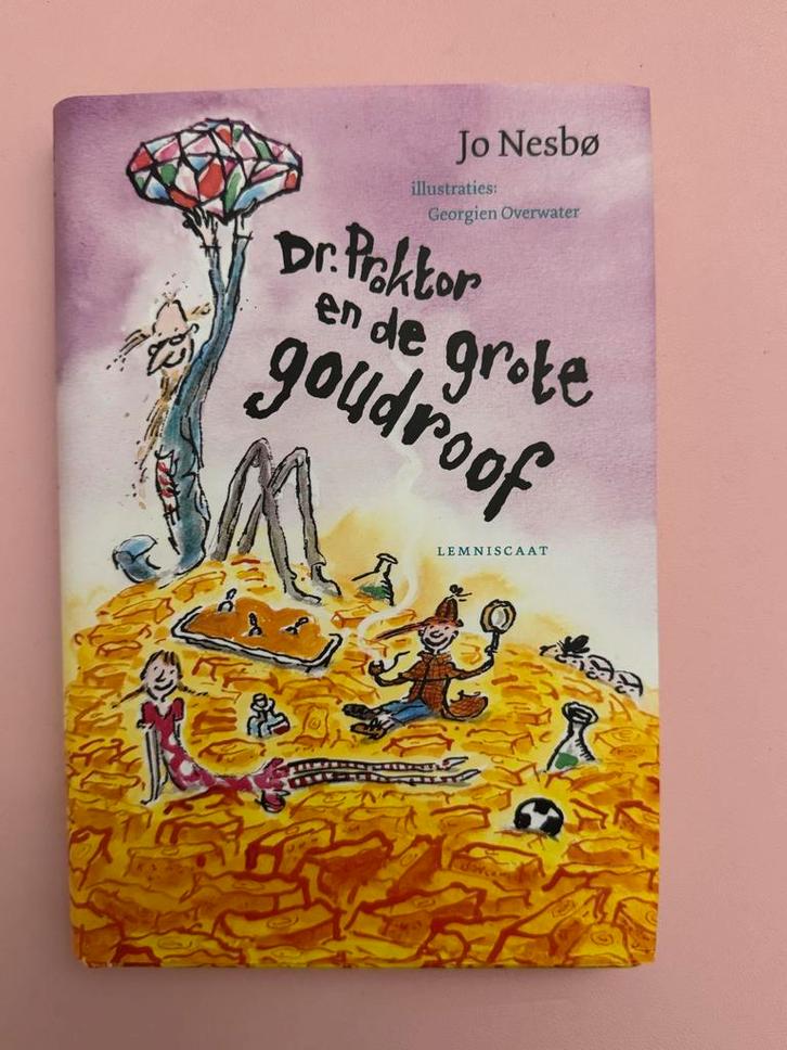 Dr. Proktor en de grote goudroof - Jo Nesbø, Boeken, Kinderboeken | Jeugd | onder 10 jaar, Gelezen, Fictie algemeen, Ophalen of Verzenden