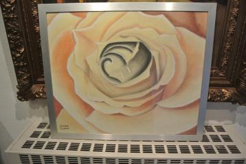  Schild.Bloemen Stilleven Gerard Luppes Bloeiende Roos Gesig beschikbaar voor biedingen