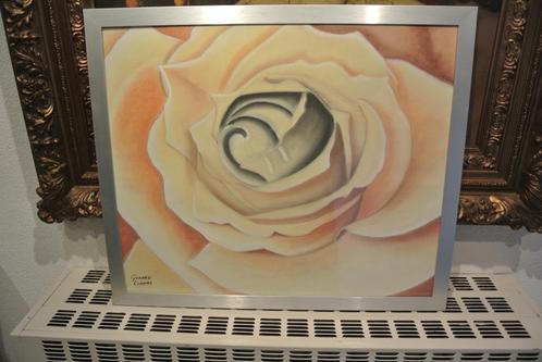 Schild.Bloemen Stilleven Gerard Luppes Bloeiende Roos Gesig, Antiek en Kunst, Kunst | Schilderijen | Klassiek, Ophalen of Verzenden