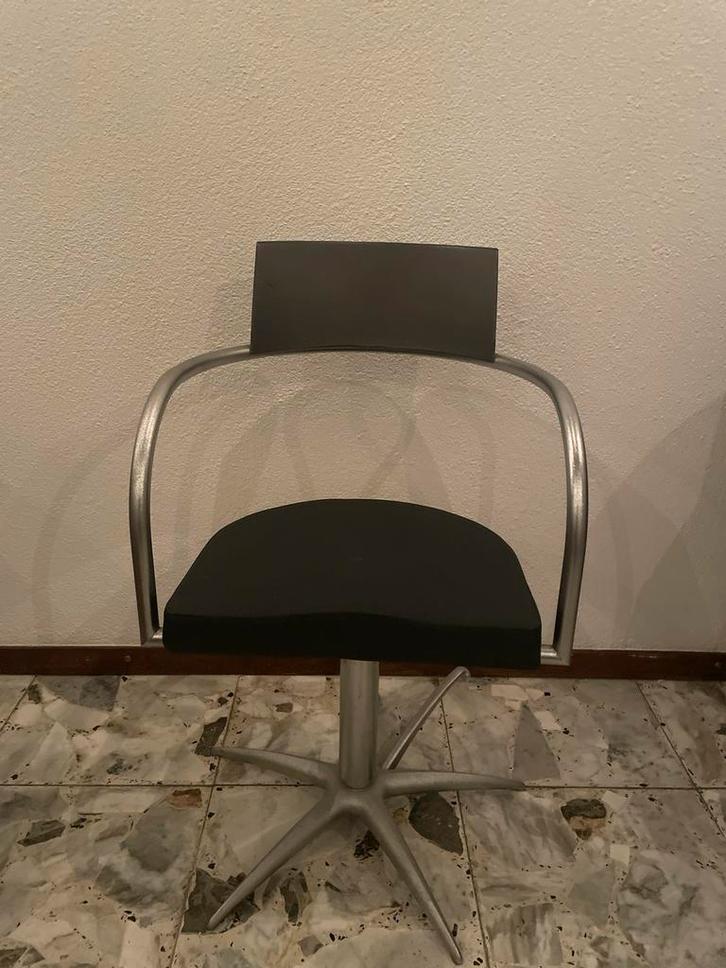 4 Pomp Stoelen Designer, Huis en Inrichting, Stoelen, Gebruikt, Vier, Metaal, Zwart, Ophalen