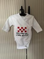 Romper maat 50 met brabantse tekst, Nacht- of Onderkleding, VIB, Jongetje of Meisje, Nieuw