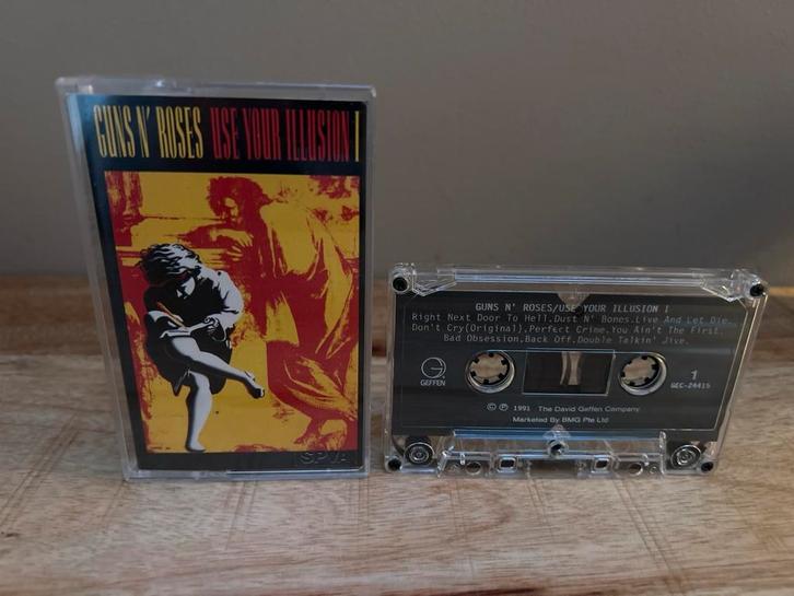 Guns N' Roses - Use Your Illusion I Cassette, Cd's en Dvd's, Cassettebandjes, Gebruikt, Origineel, Rock en Metal, 1 bandje, Ophalen of Verzenden