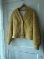 warm wollen schaap botergeel pofmouw jasje Vanilia XL 40 42, Vanilia, Geel, Maat 42/44 (L), Ophalen of Verzenden