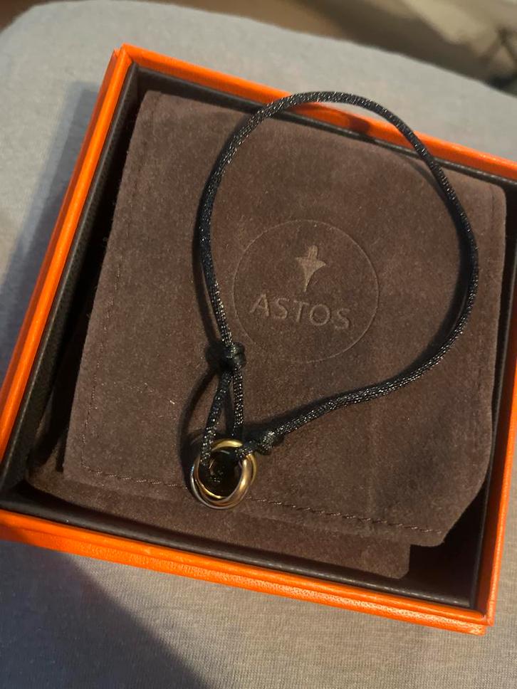 Trinity de Cartier armband, Sieraden, Tassen en Uiterlijk, Armbanden, Zo goed als nieuw, Overige materialen, Zwart, Met bedels of kralen