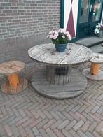 houten haspel, Ophalen, Gebruikt, Rond, Hout