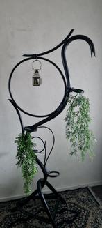 Retro vintage rotan slangenstandaard plantenhanger vogelkooi, Ophalen, Huis en Inrichting