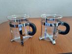 Set 2 Bodum Chambord theeglazen/koffieglazen incl. houder, Huis en Inrichting, Ophalen, Zo goed als nieuw