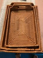 Rieten Dienbladen Set van 3, Mand, Nieuw, Ophalen of Verzenden, Riet