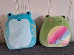 296.    2 Squishmallows Kikkers - 21cm, Ophalen of Verzenden, Zo goed als nieuw, Kikker
