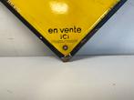 Vintage Everite Emaille Reclamebord, Reclamebord, Gebruikt, ., Ophalen of Verzenden