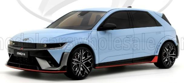 Otto-mobile Hyundai Ioniq 5 N 2024 light blue, Hobby en Vrije tijd, Modelauto's | 1:18, Nieuw, Auto, OttOMobile, Ophalen of Verzenden