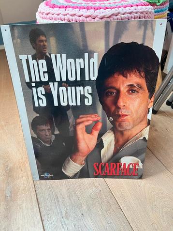 Scarface reclamebord metaal beschikbaar voor biedingen