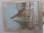aquarel van m m termeer, 2 giraffen, Ophalen
