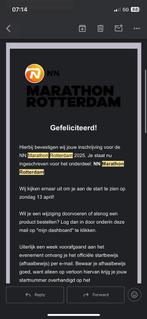 Startbewijs marathon van rotterdam, Tickets en Kaartjes