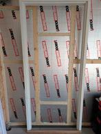 Hardhouten deurkozijn opdek 88x211.5 wit gegrond, Doe-het-zelf en Verbouw, Deurkozijn, Nieuw, 150 tot 225 cm, Hout