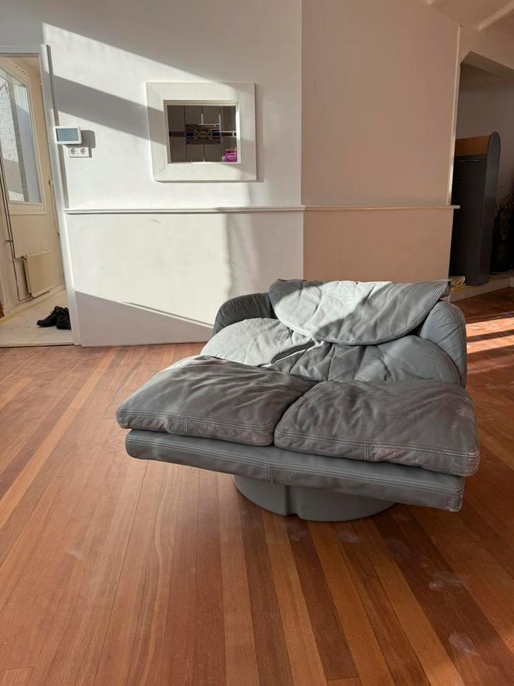 Iconische Italiaanse Lounge Chair Ammannati & Vitelli, Huis en Inrichting, Stoelen, Gebruikt, Eén, Leer, Ophalen