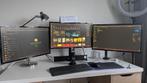 monitorarm plus drie monitoren, Computers en Software, Monitoren, Ophalen, Full HD, Overige typen, Onbekend