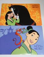 2 Disney Mulan placemats, Ophalen of Verzenden, Overige figuren, Gebruikt, Overige typen