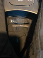 WE Fashion Zwarte Stretch Blouse - Maat S, Kleding | Heren, Overhemden, Ophalen of Verzenden, Zwart