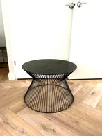 Salontafel zwart metaal, Ophalen, Rond, 50 tot 100 cm, Zo goed als nieuw