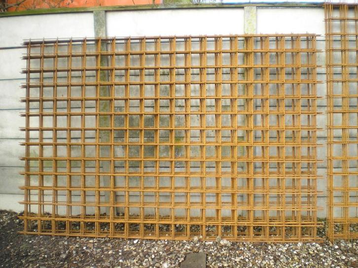 betonmat ijzer, tuingaas, betongaas 150x150x8, Doe-het-zelf en Verbouw, Metalen, Zo goed als nieuw, IJzer, Ophalen