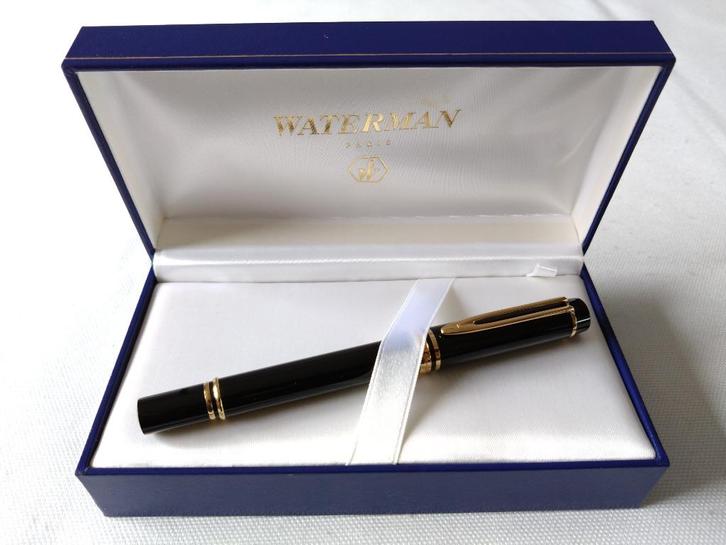 Waterman Le Man 100 18Kt/750 Two-Tone F-nib, Verzamelen, Pennenverzamelingen, Zo goed als nieuw, Vulpen, Waterman, Met doosje