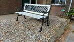 Klassieke tuinbank met gietijzer en hardhout. Bezorging mog., Tuin en Terras, Tuinbanken, Ophalen, Zo goed als nieuw, Metaal