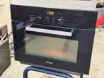 Miele H4022BM Zwart Combimagnetron, Gebruikt, Oven, Hete lucht, Inbouw
